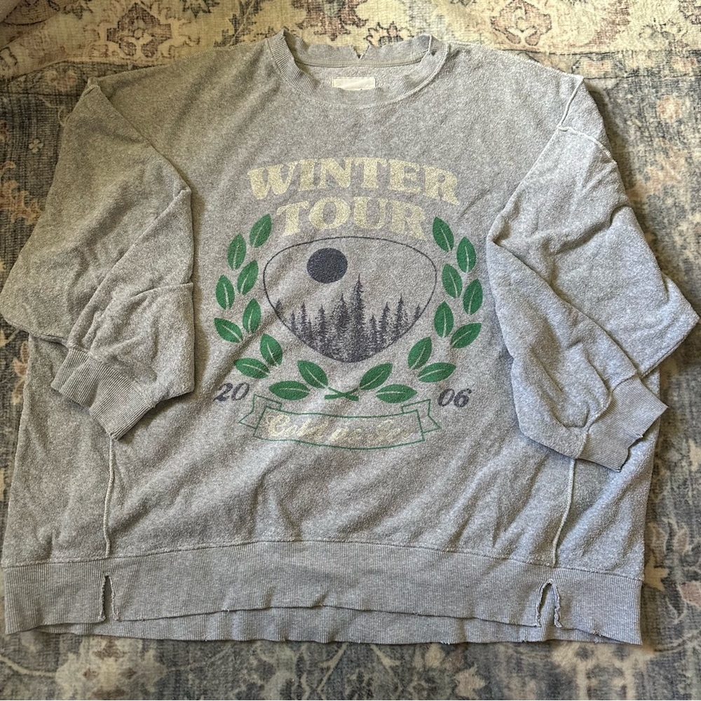 Aerie The Chill Crew Fleece Sweatshirt